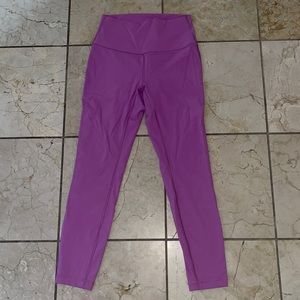 lululemon pink high waist wunder under 25!! only worn once!